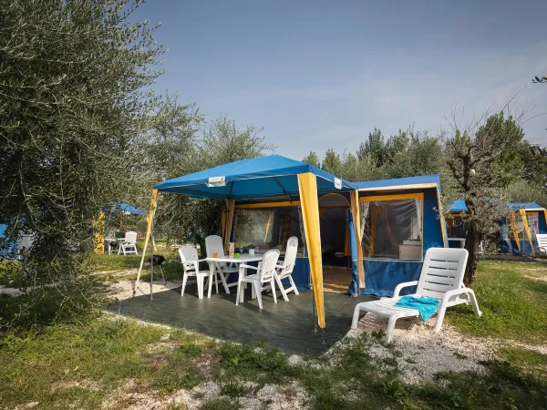 Tente bungalow toilé (Go4Camp) 1