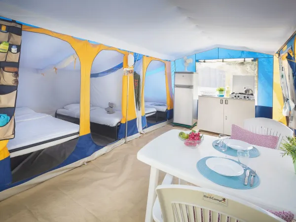 Tente bungalow toilé (Go4Camp) 3