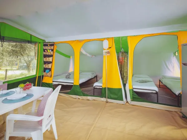 Tente bungalow toilé 5