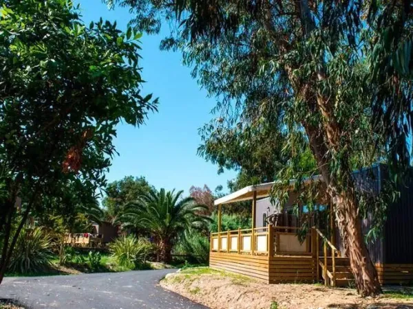 Le mobil-home Supreme avec 2 salles de bain au camping Roan Arinella Bianca.