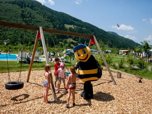 Aire de jeux au camping Roan Bella Austria.