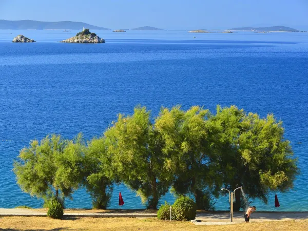 Magnifique vue sur la mer depuis le camping Roan Amadria Park Trogir.