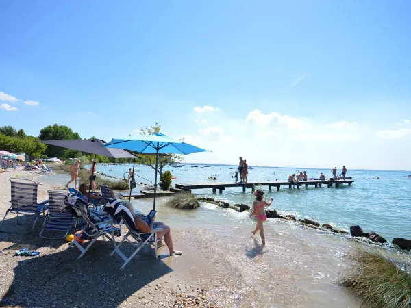 Ambiance de plage au camping Roan Delle Rose.