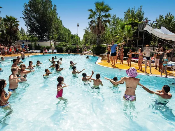 Aquagym au camping Roan Les Sablines.