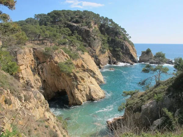 Côte rocheuse près du camping Roan Playa Brava.