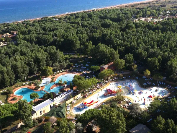 Le complexe aquatique du Roan camping Serignan Plage.