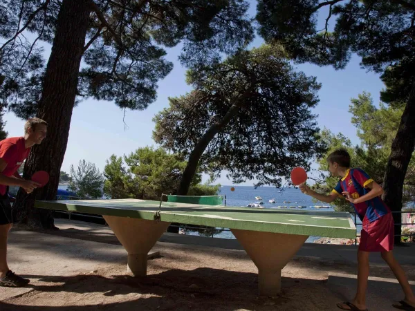 Tennis de table au camping Roan Cikat.