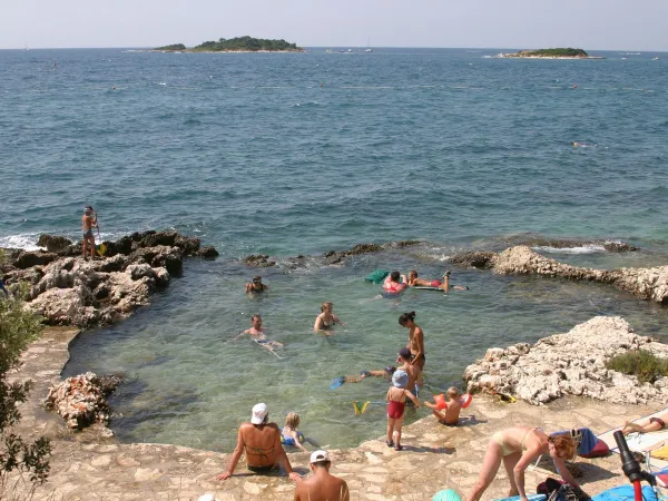 La côte au camping Roan Zelena Laguna.