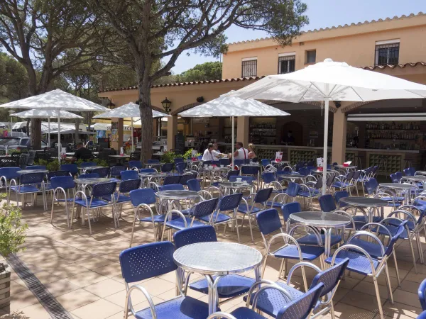 Terrasse du camping Roan Bella Terra.