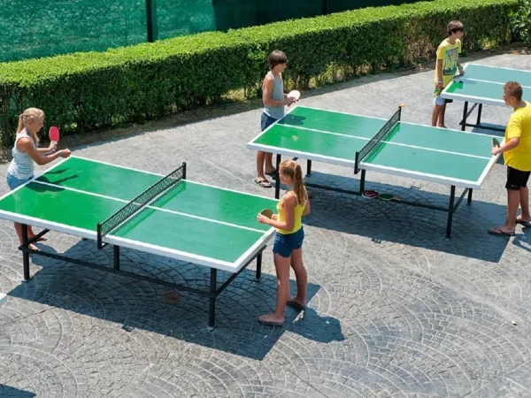 Tennis de table au camping Roan Playa Montroig.