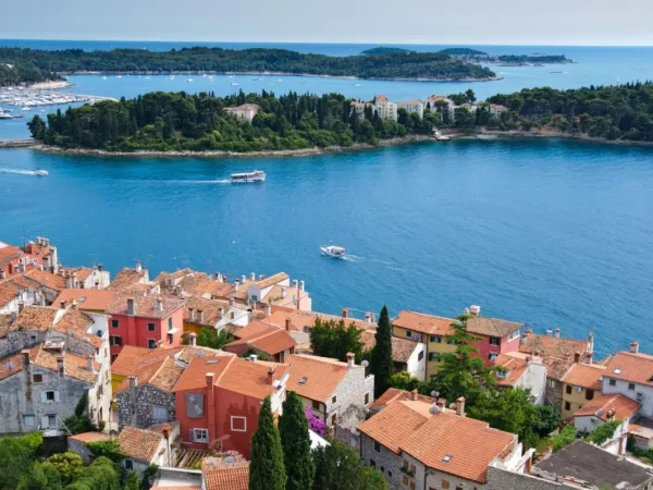 Vue de Rovinj près du camping Roan Vestar.