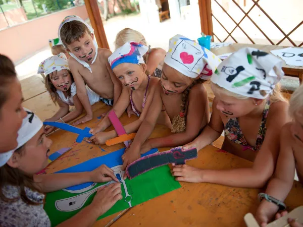 Animations pour enfants au camping Roan Vestar.