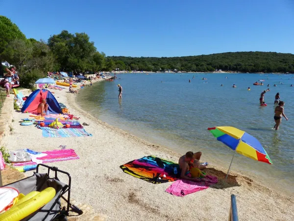 La plage du camping Roan Vestar.