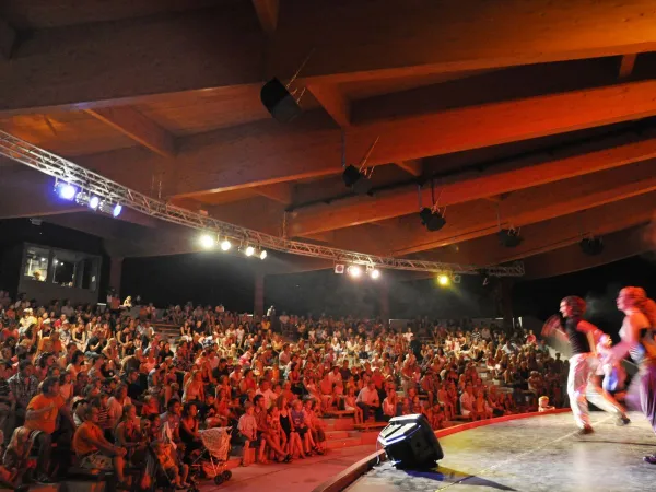 Soirée spectacle au camping Roan Turistico.