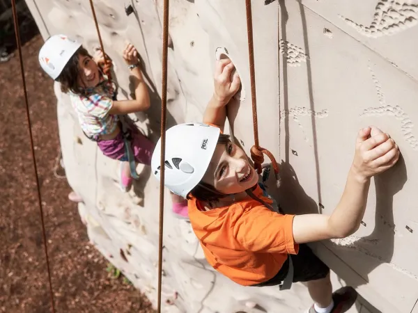 Mur d'escalade au Roan camping des Ormes.