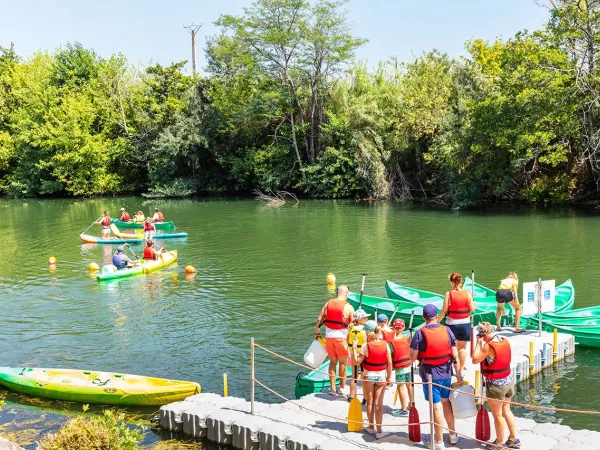 Canoë au camping Roan Club Napoléon.