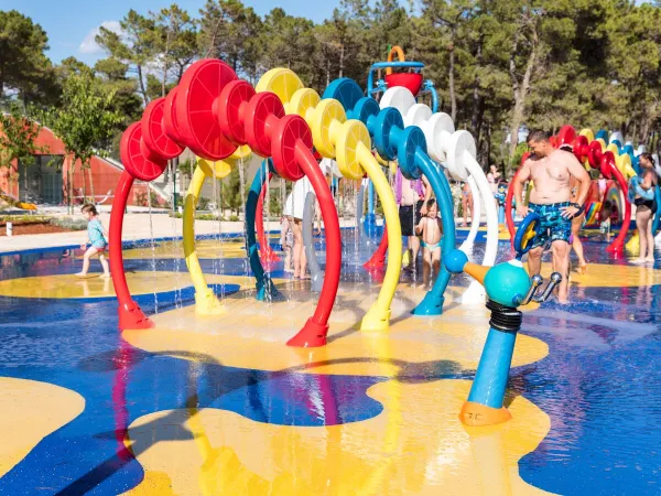 Spraypark au camping Roan Zaton Holiday resort.