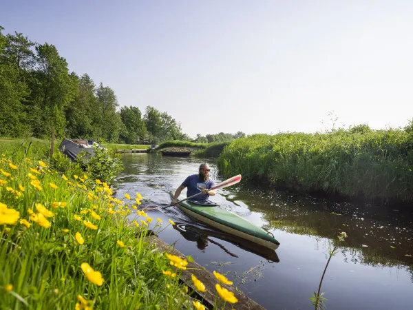 Canoë au camping Roan Marvilla Parks Friese Meren.