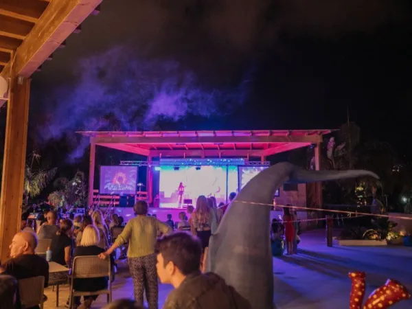 Spectacle en soirée au camping Roan Caballo de Mar.