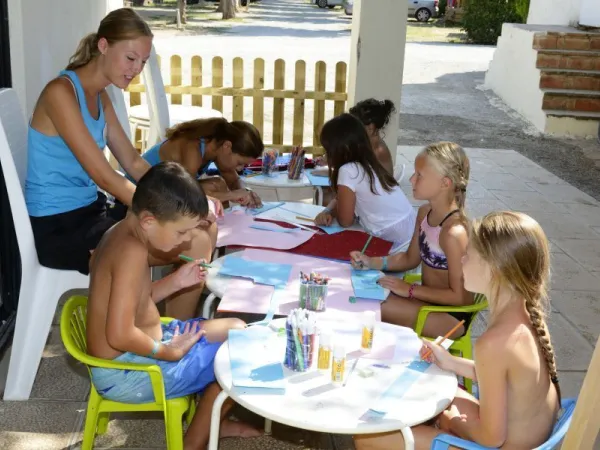 Animations pour enfants au camping Roan Caballo de Mar.