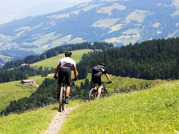 Vélo de montagne près du camping Roan Lido Verbano.