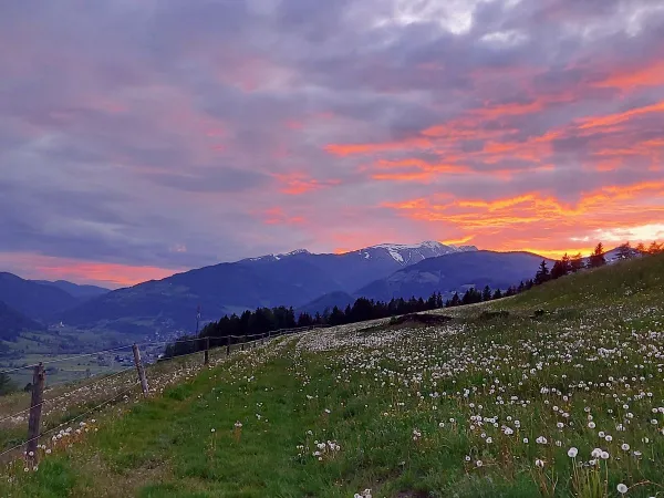 Coucher de soleil en Styrie.