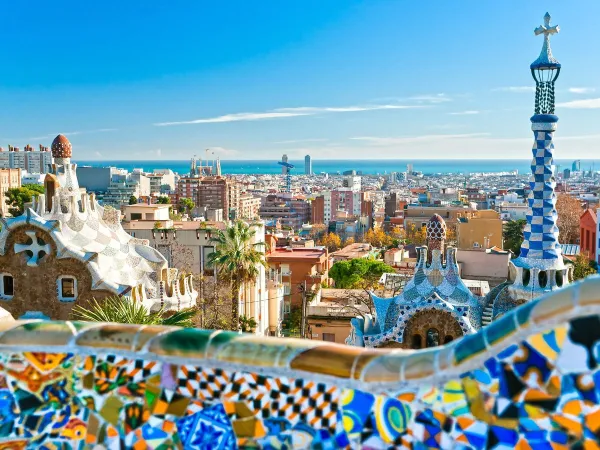 Parc Güell dans la ville de Barcelone.