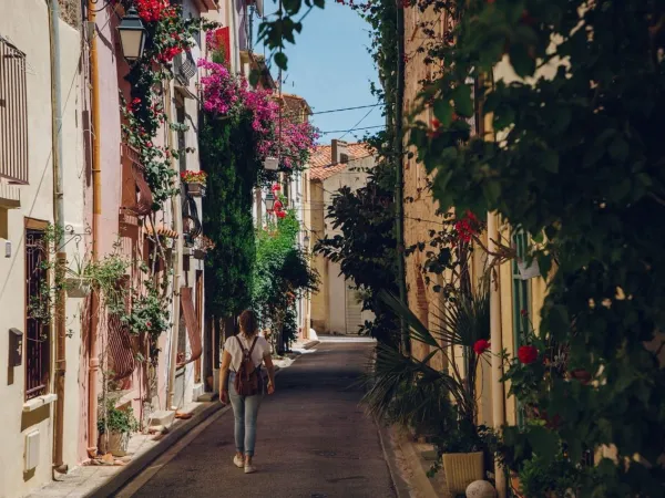 Rue dans la ville de Perpignon.