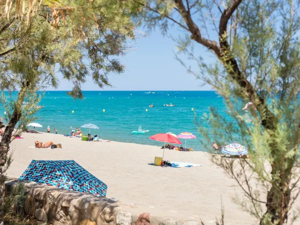 La plage du camping Roan La Sardane.