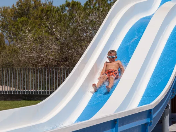 Toboggans aquatiques au camping Roan Vilanova Park.