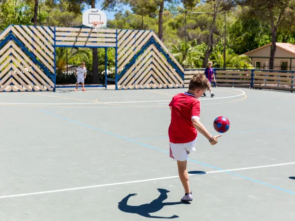 Le terrain multisports du camping Roan Vilanova Park.