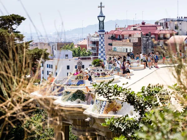 Parc Güell dans la ville de Barcelone.