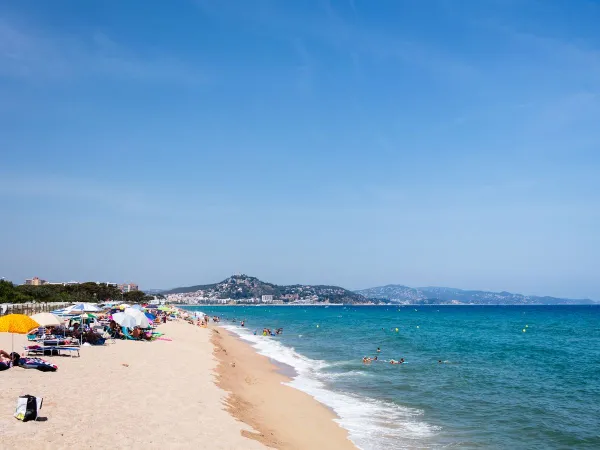 Une partie de la plage du camping Roan Bella Terra.