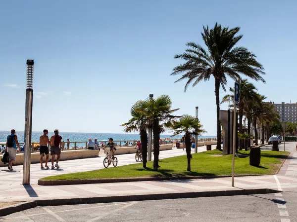 La promenade de Blanes au Roan Camping El Pinar.