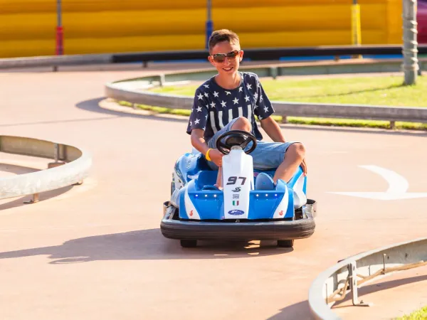 Piste de mini-kart au camping Roan Pra'delle Torri.