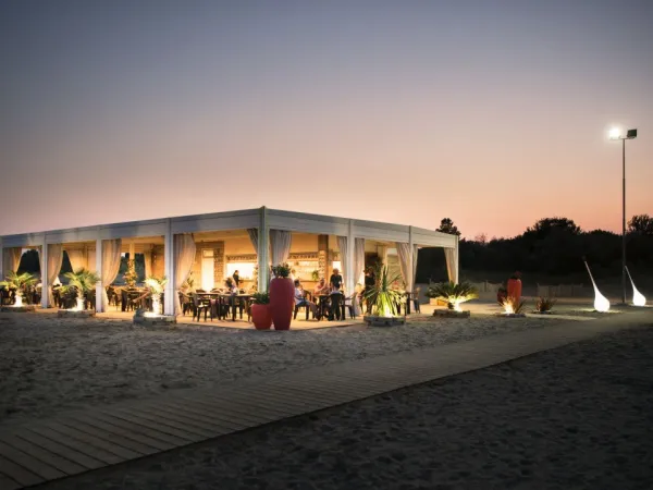 Un restaurant au camping Roan Marina Di Venezia.