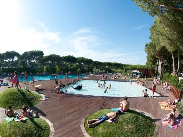 piscine pour enfants au camping d'Orbetello.