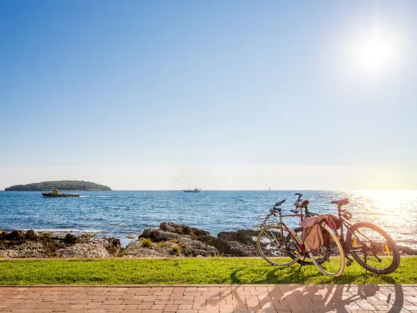 Itinéraire cycliste et pédestre le long de la côte près du camping Roan Bijela Uvala.