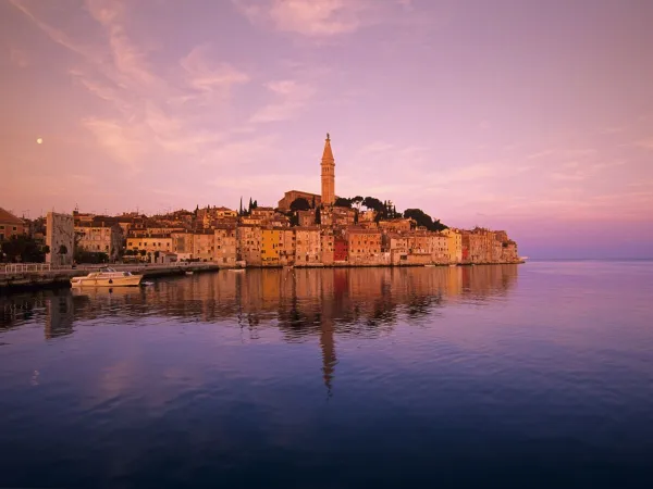 Ville atmosphérique de Rovinj, en Croatie.