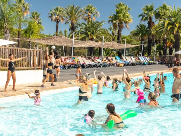 Aquagym au camping Roan La Baume.