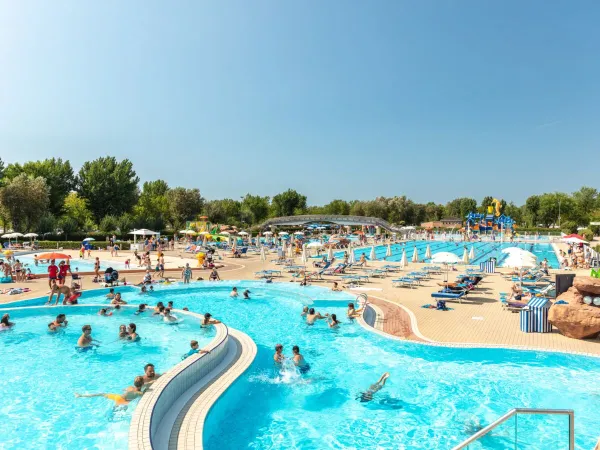 Piscine animée sur le camping Roan Marina Di Venezia.