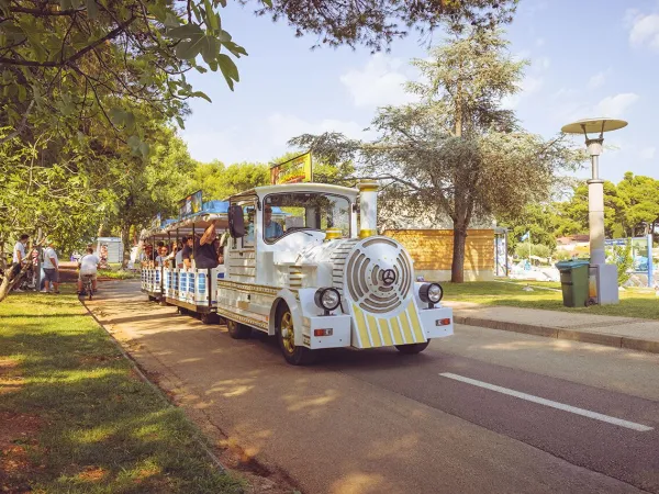 Petit train au camping Roan Stella Maris.