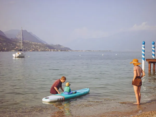 Canoë au camping Roan Eden.