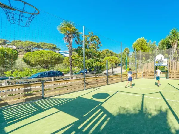 Terrain de basket au camping Roan Cala Gogo.