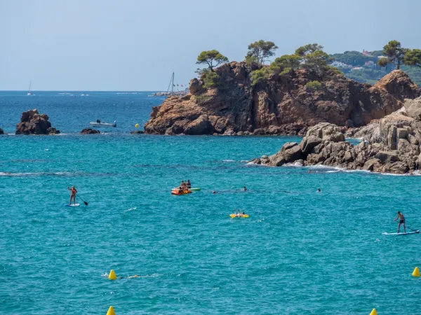 La mer au camping Roan Internacional de Calonge.