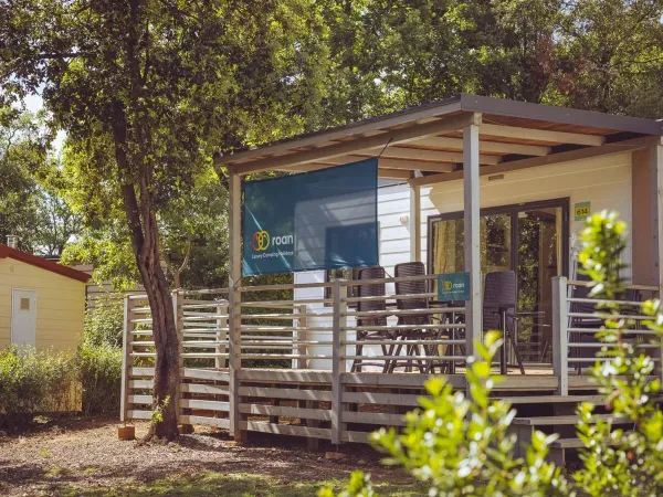 Mobil-home de luxe au camping Roan hu Montescudaio village.