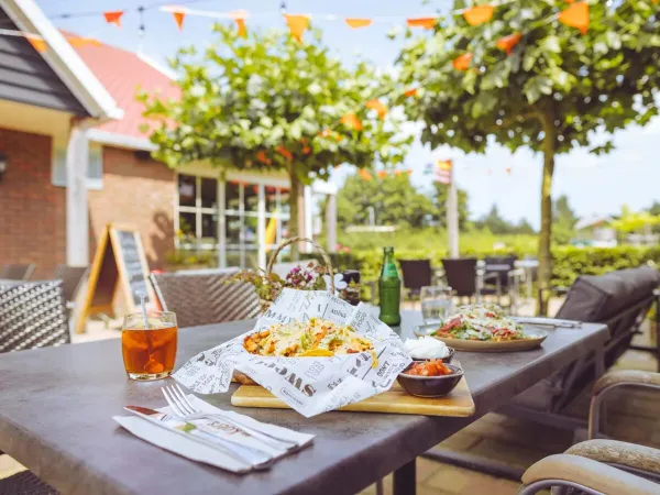 Délicieux repas au camping Roan 't Veld.