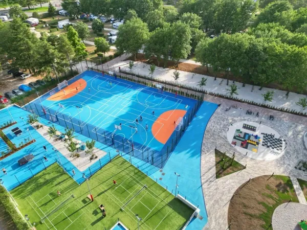 Zone sportive depuis 2024 au camping Roan Valkanela