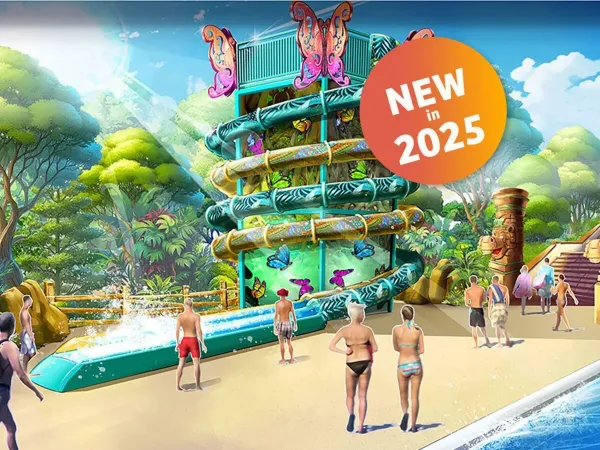 De nouveaux toboggans ont été installés dans le complexe aquatique "Speedy Island" du camping Roan Union Lido Mare.