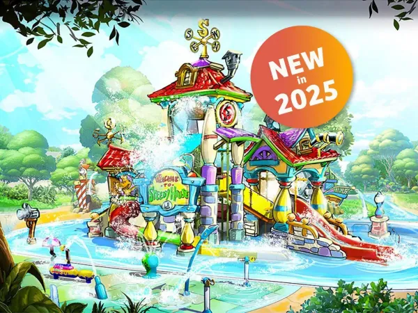 Image de la rénovation du complexe aquatique du camping Roan Union Lido Mare.